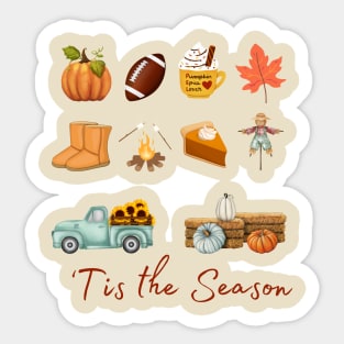 Fall Favorites Sticker